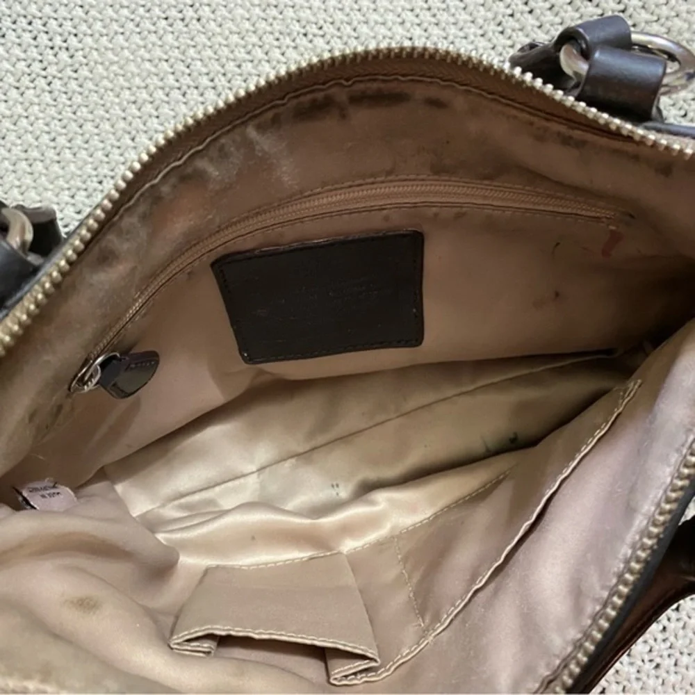 Signature Coach‎ Canvas and Leather Collette Mini Satchel